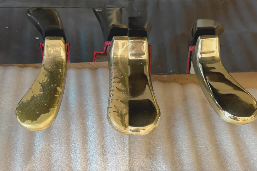 Piano wax protection coating application